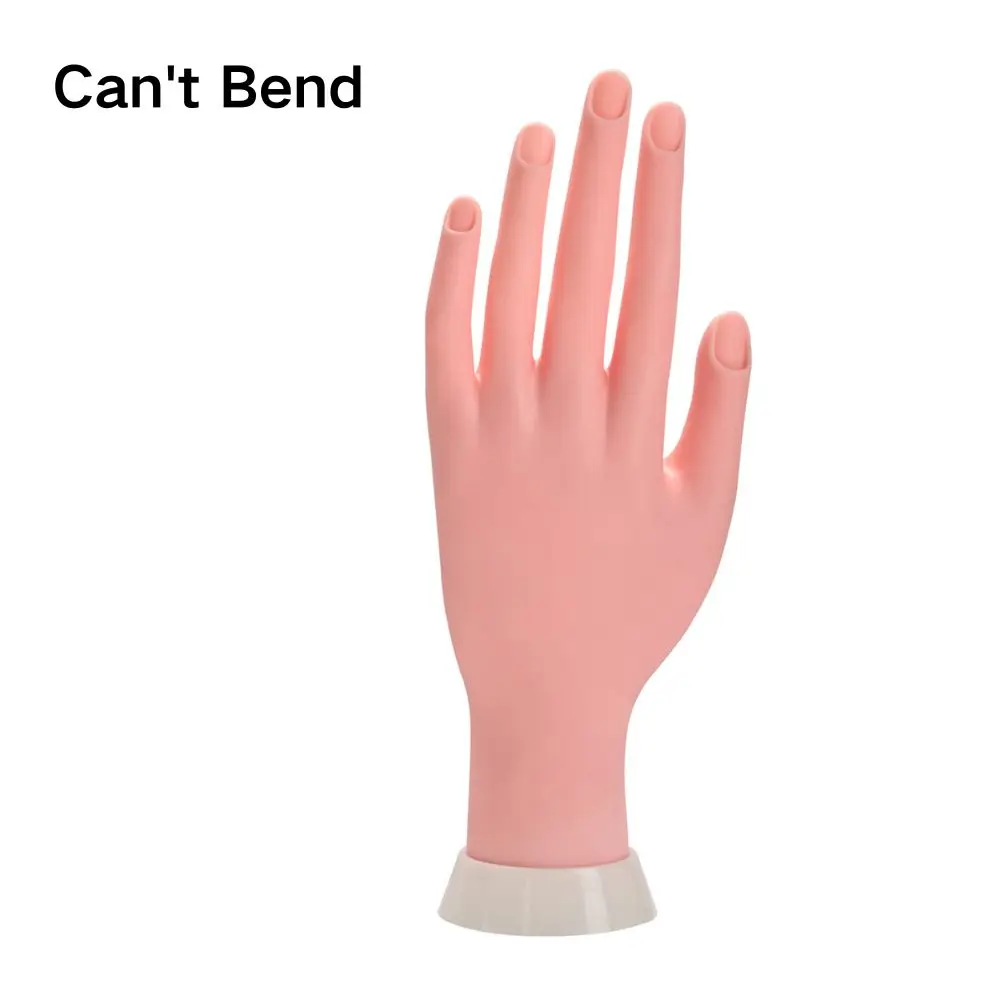 Flexible Soft Nail Practice Hand Model for Manicure Training