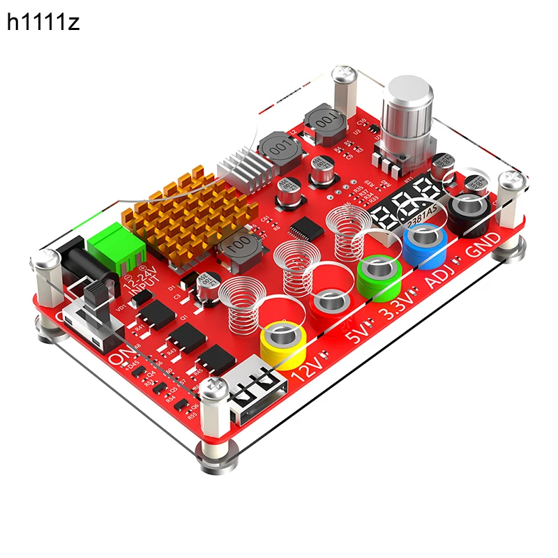 Voltage Breakout Board with 1.8V-10.8V ADJ Adjustable Voltage Knob Touching Sensor Switch DC Input 13-24V to 3.3V 5V 12V USB 2.0