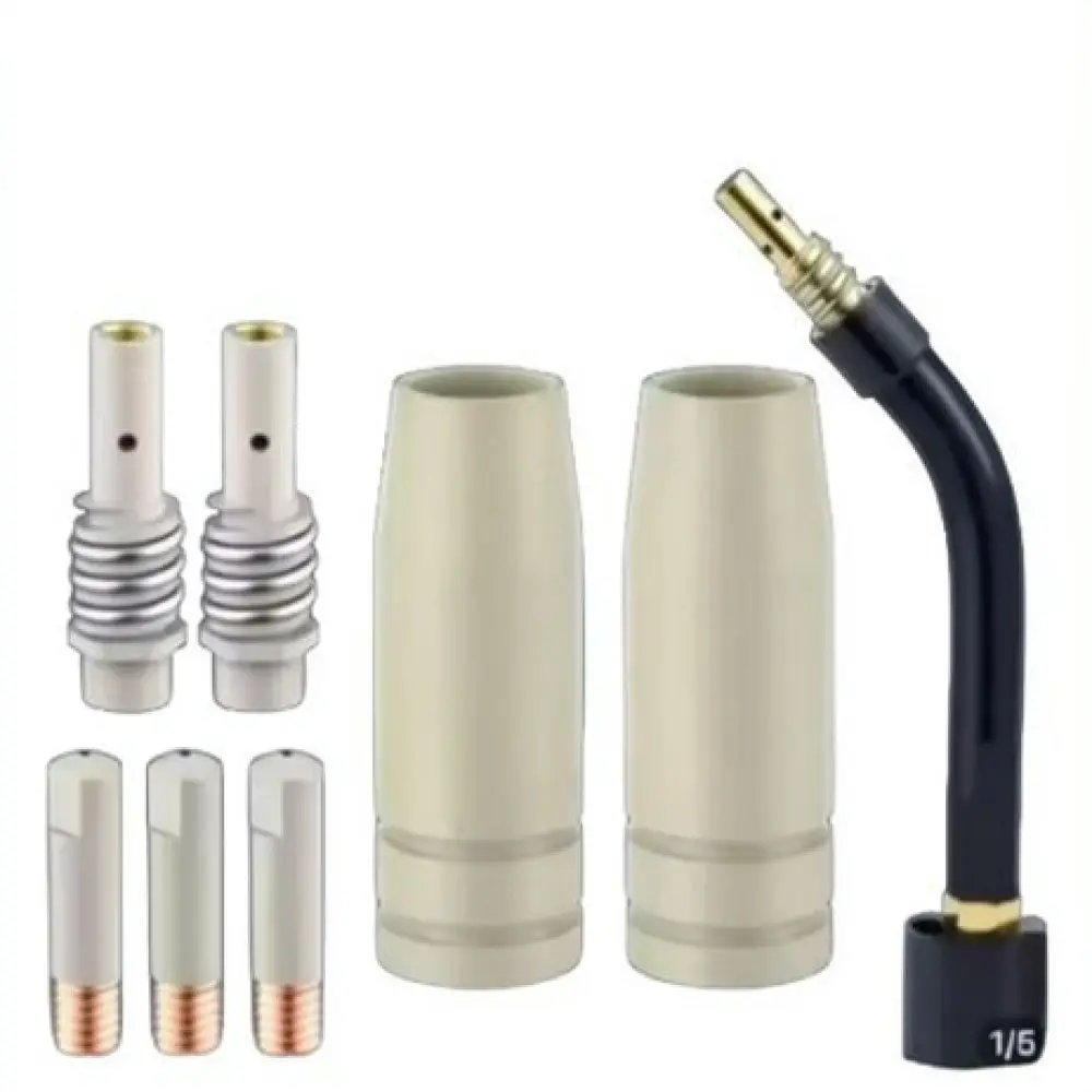 Durable Mig Torch Consumables For Ash Mb15ak 24kd Series Welder Dispenser Contact Tip Shroud Holder Maintenance Components