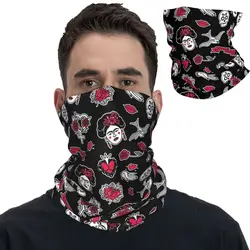 Frida Art Day Of The Dead Bandana Neck Gaiter Printed Face Scarf Multi-use Face Mask Outdoor Sports for Men Women Adult Washable