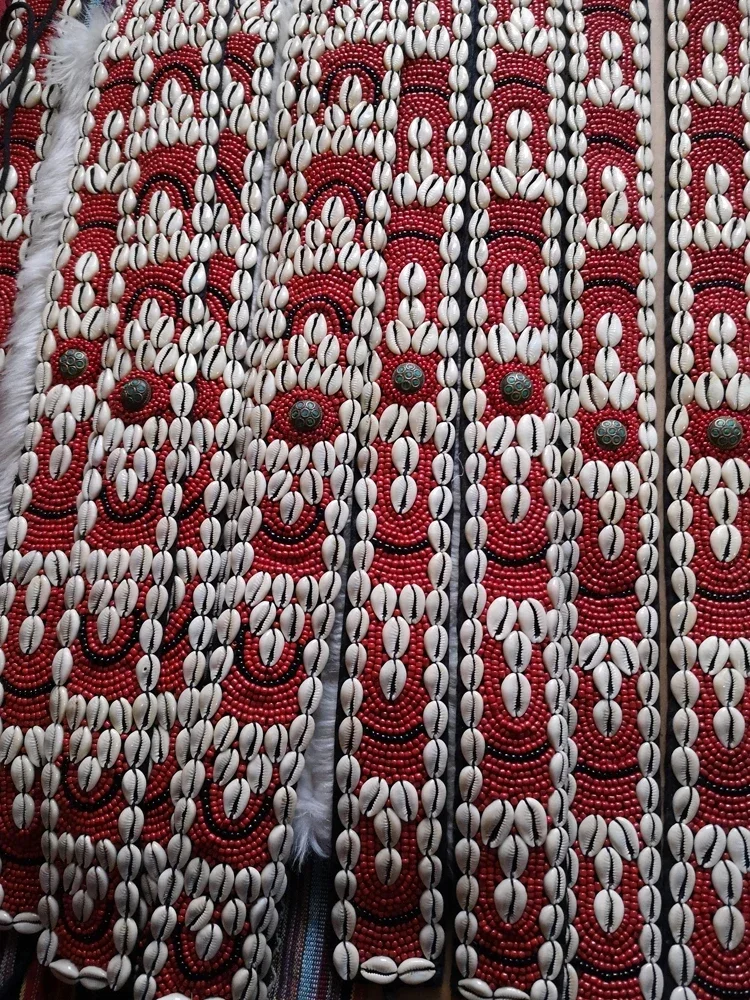 

Ethnic style Tibetan style chain Tibetan waist decoration fabric handmade inlaid shell casual women's 1 piece