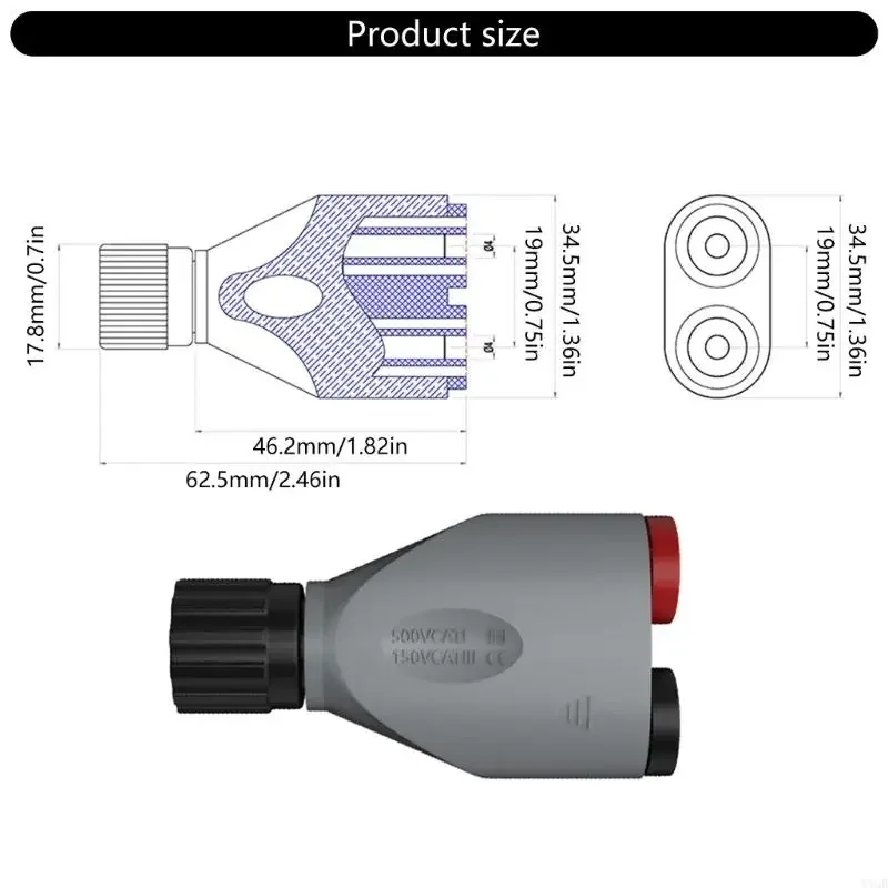 BNC إلى 4MM الأمان موز مقبس محول محول أنثى محول المهنية اتصال سريع لمشروع هندسة المختبر #4
