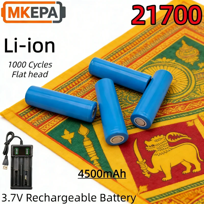 

21700 3.7V 4500mAh Rechargeable 3C power lithium-ion Battery high discharge, suitable for LED flashlights, power tools,charger