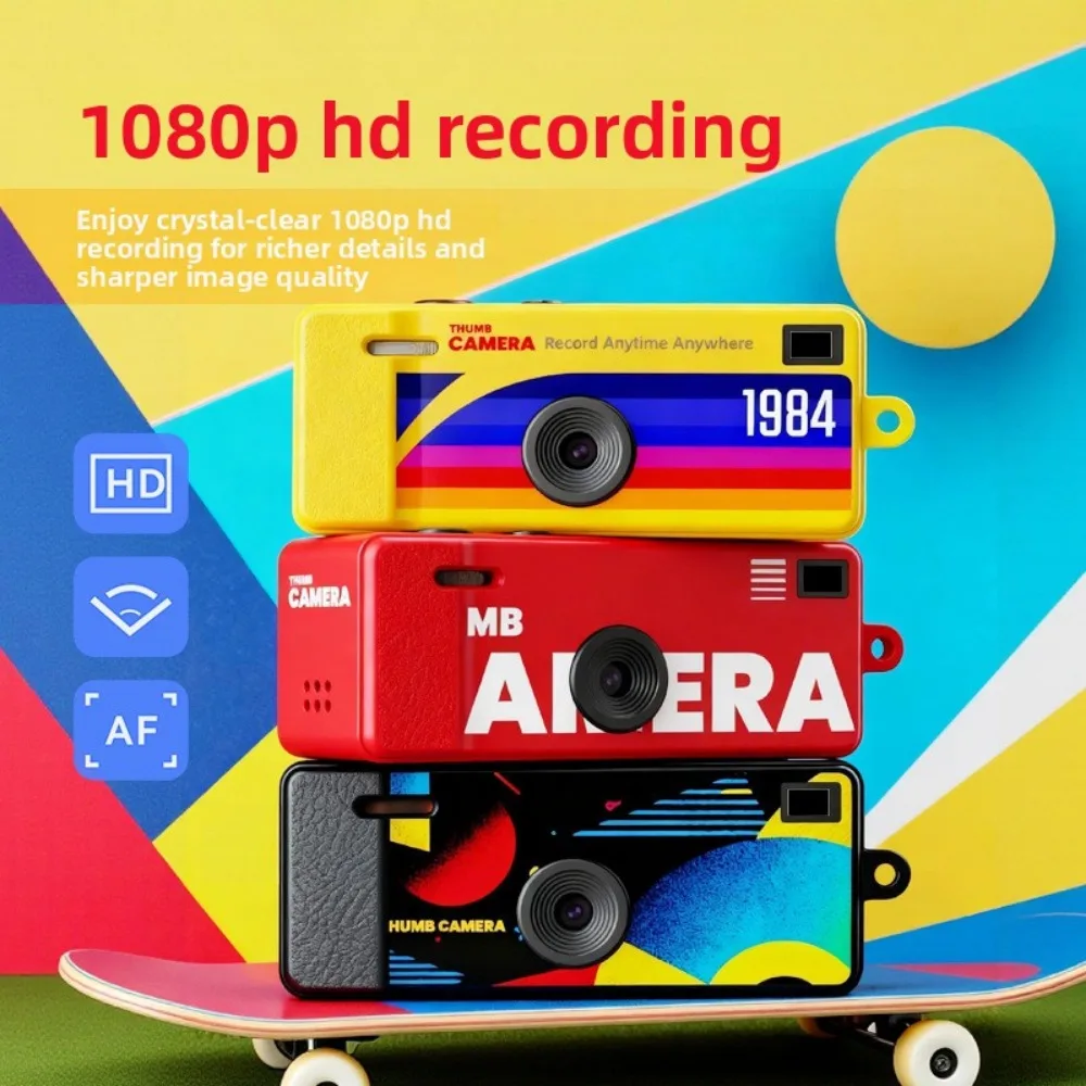 Nova Câmera Digital Mini Retrô 1080P com Display de 0,96 Polegadas e Suporte para Cartão de Memória com Flash