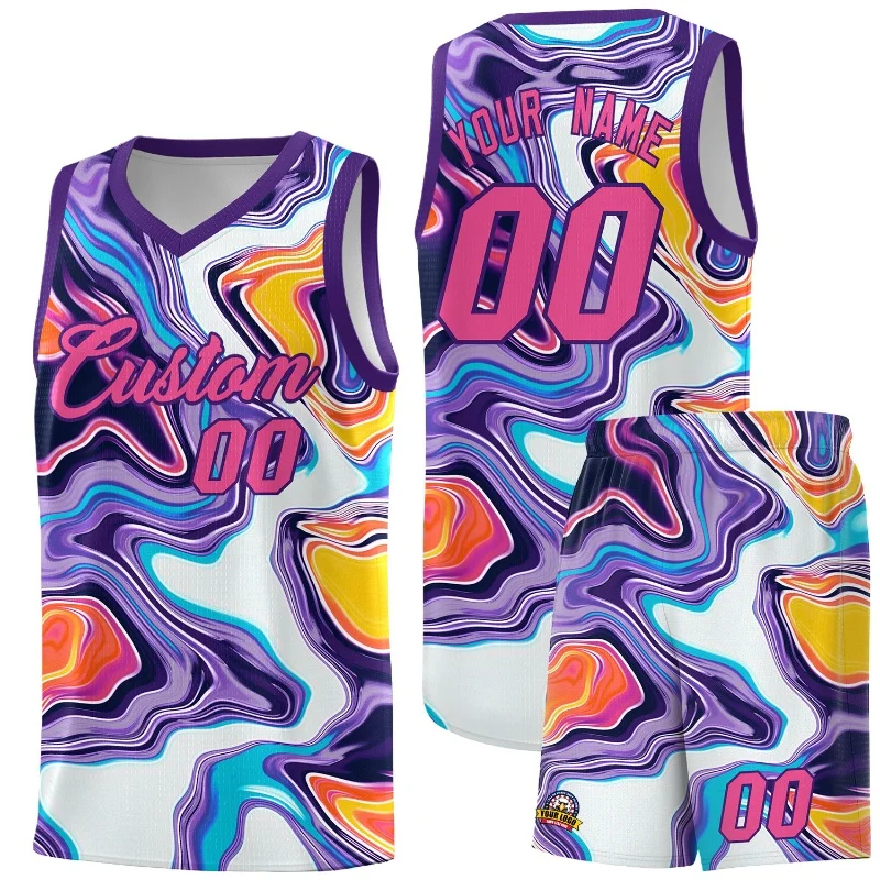 Customized baseball uniform, men's vest, striped basketball shirt, printed name number, T-shirt pattern, summer sports V-neck ve