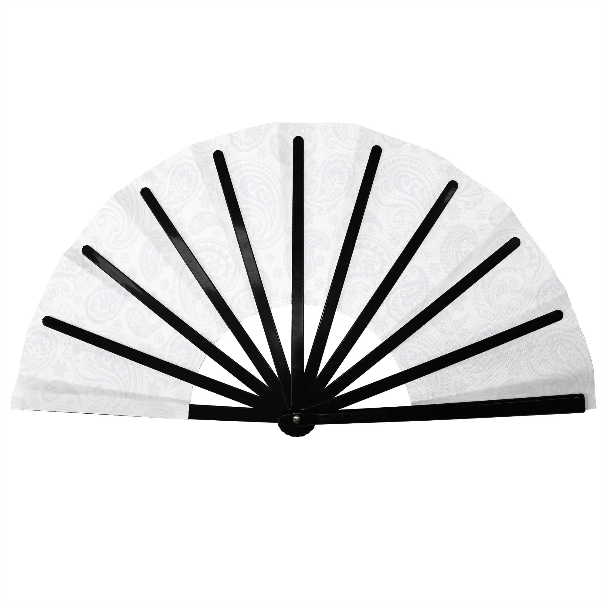 Vintage Paisley Traditional Folding Fan Chinese Style Flowers  High-Quality Fans Gift Elegant Decorative Hand Fan