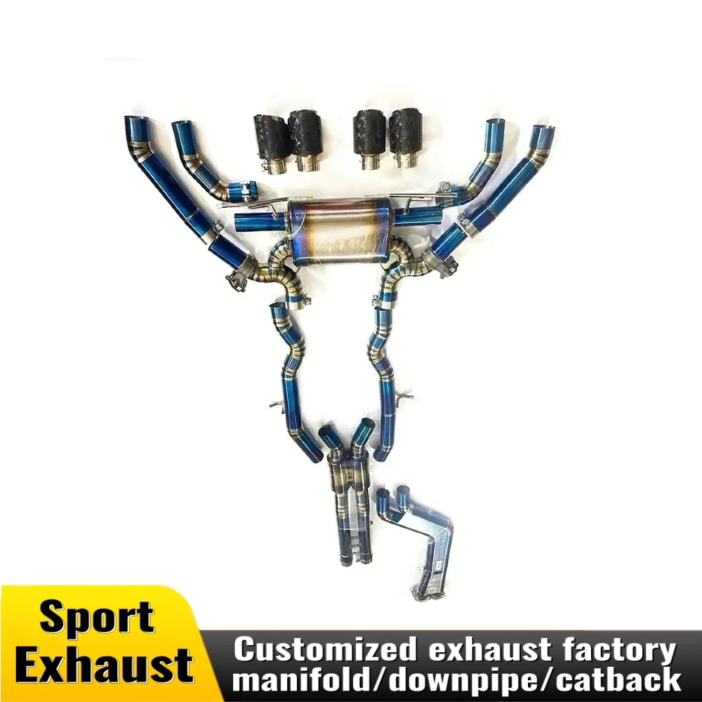 

Кошачья задняя часть выхлопа для BMW X3MX4M F97F98 3.0T 2019-2023, титановое обновление звука спортивного автомобиля с глушителем клапана