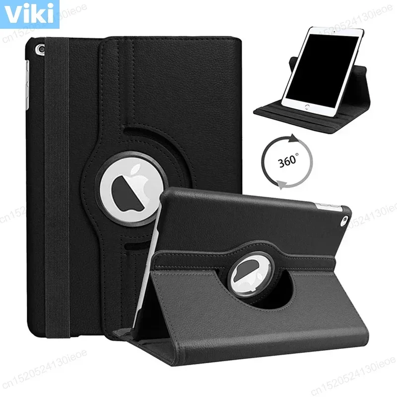 PU Leather Case for IPad 9.7 2017 2018 IPad Air1 Air 2 3 4 5 iPad 10.2 7th 8th 9th 10 10th Gen Case Rotating Stand Tablet Cover