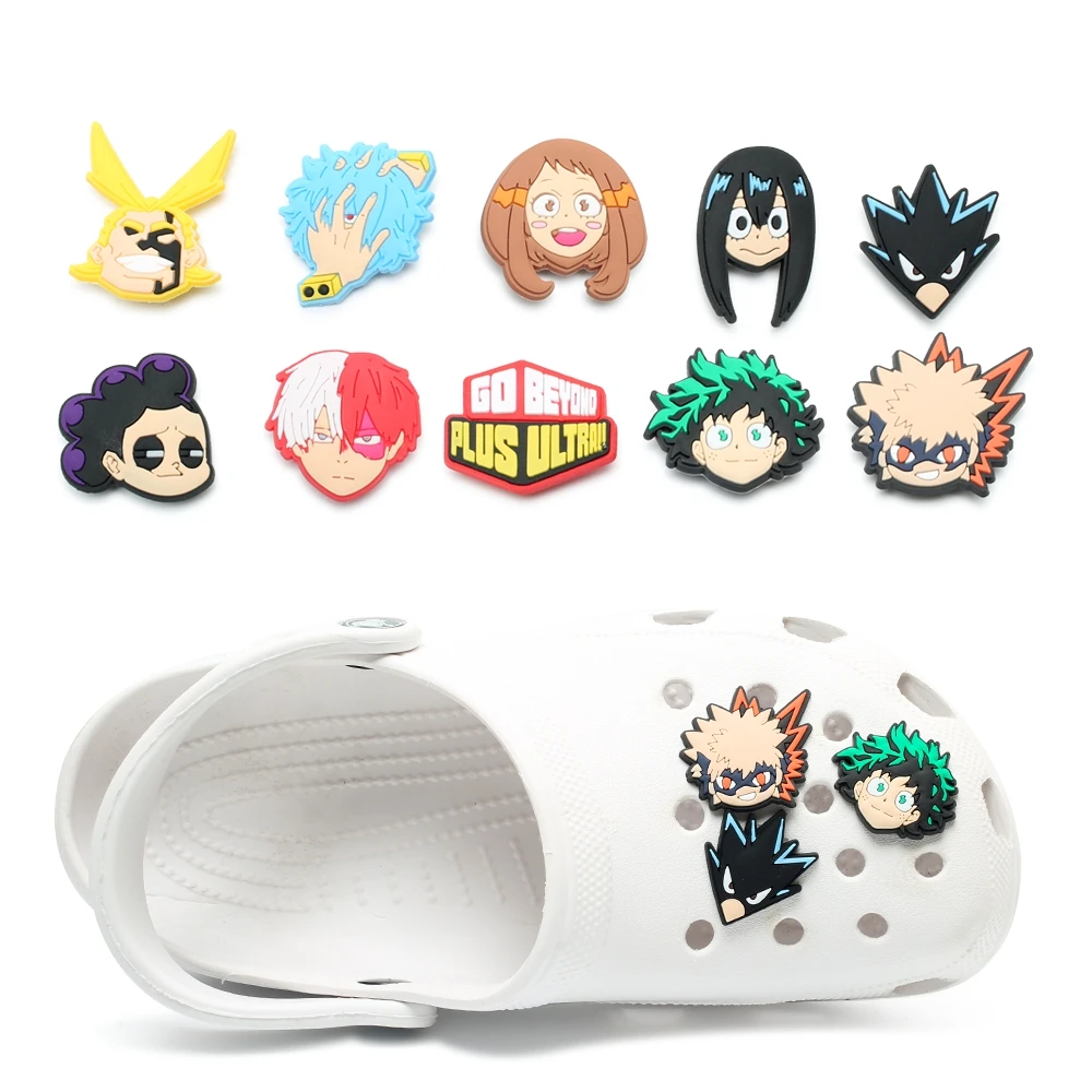 10-100pcs Anime Cartoon Characters Shoe Charms For Sandals,Shoe Decoration Accessories Shoe Pins Great Gift For Men Wom