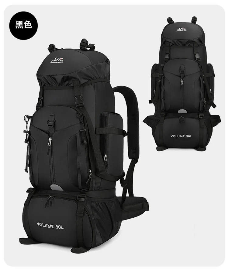 New Arrival Outdoor 90L Large Capacity Waterproof Hiking Camping Travel Backpack With Shoes Compartment - view 3