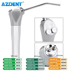 AZDENT Dental 3 Way Syringe Air Water Spray 2 Nozzles Tips Triple 3 Way Syringe Handpiece Dentistry Tools Kit