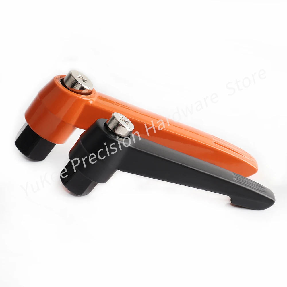 YK929 M5~M16 Zinc Alloy Hexagonal Adjustable Tight Handle Rotating Handle L-shaped Internal Thread Universal Adjustable Handle