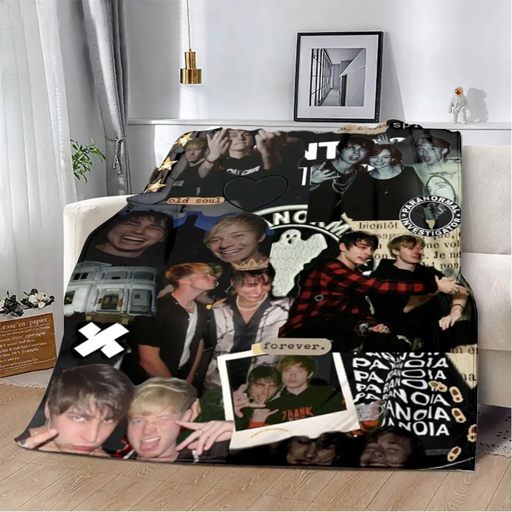 Sam and Colby XPLR Printed Blanket Picnic Blankets Warm Blanket Soft and Comfortable Blanket Home Travel Birthday Gift