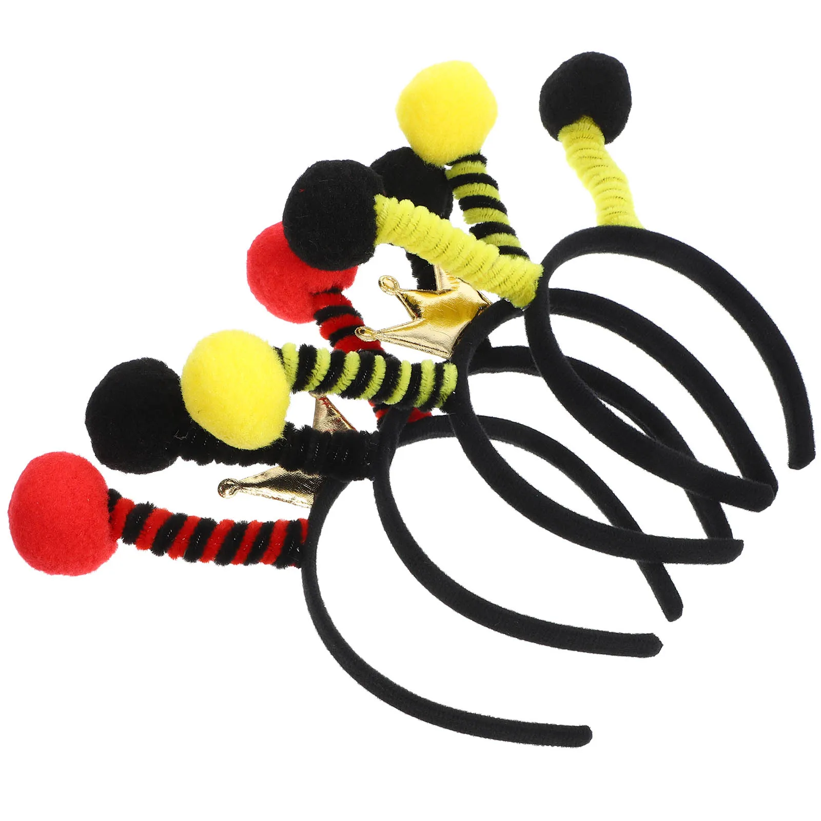 

4pcs Bee Headband Hair Hoops Party Cosplay Costume Accessories Design Universal Size Easy On Off for Adults