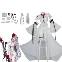Coquelic Cosplay Costume Path to Nowhere Coquelic Cosplay Uniform Wig Women Sexy White Dress Halloween Carnival Party Suit
