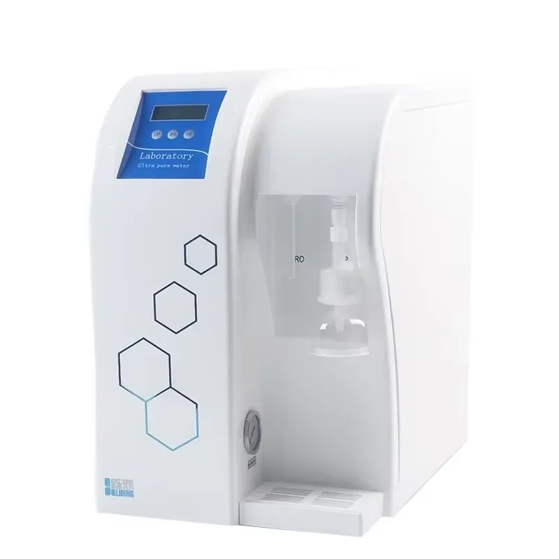 Easy to Maintain Lab Water Purification Apparatus Designed With Quick Change Cartridges and Simplified Sanitization
