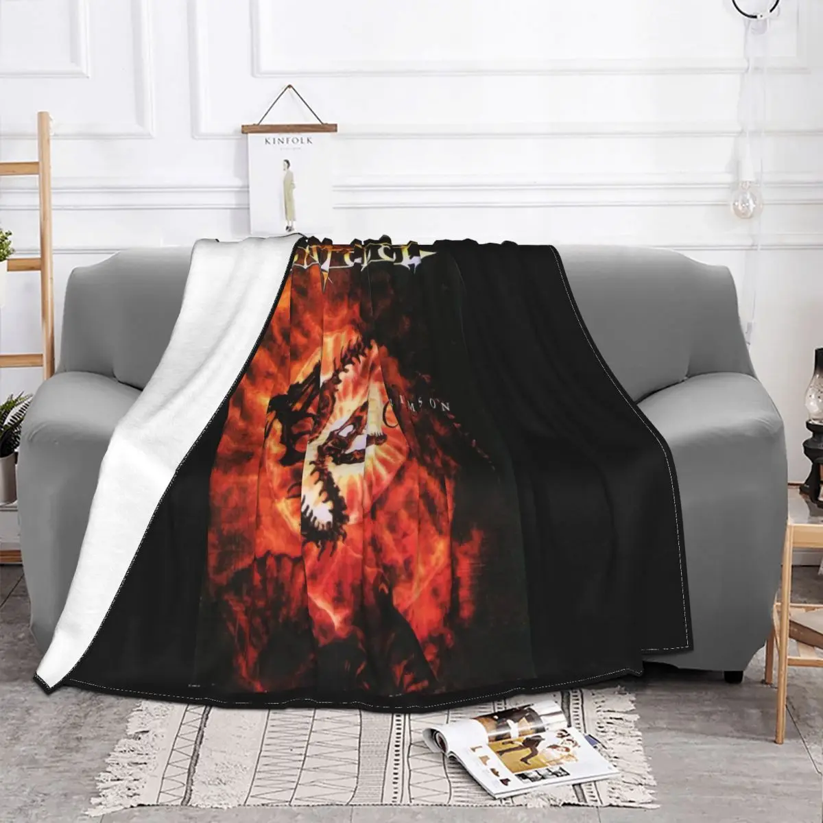 Sentenced Crimson Logo Metal Band Mens Black Size S M L Xl 2Xl 3Xl Personalized Throw Blanket