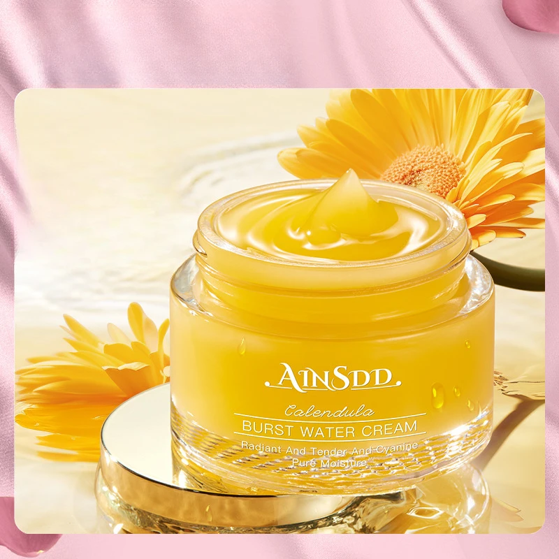 Calendula Water Blasting Face Cream Replenish Water Moisturize and Control Oil Refreshing Skin Care Product Face Cream