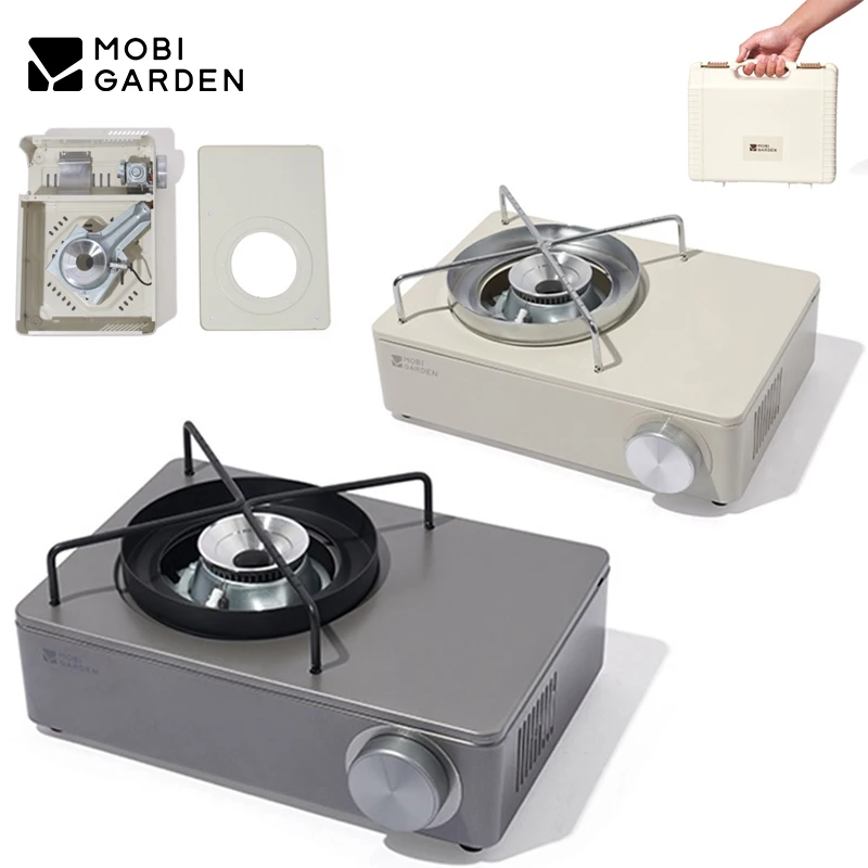 

Газовая плита MOBI GARDEN 2800 Вт, высокая мощность, портативная, для кемпинга, пикника, походов, интегрированная кассетная горелка