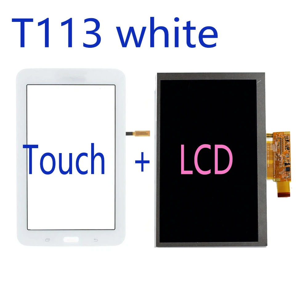 Imagem -04 - Lcd Lcd Lcd para Samsung Galaxy Tab Lite Sm-t110 T111 T113 T116 T113nu Display Lcd de Toque Digitador da Tela Peças Reparo Substituição 7