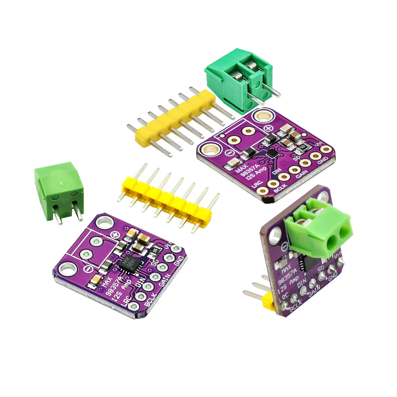 【SIMPLE ROBOT】MAX98357 I2S 3W Class D Amplifier Breakout Interface DAC Decoder Module Filterless Audio Board For Raspberry Pi 