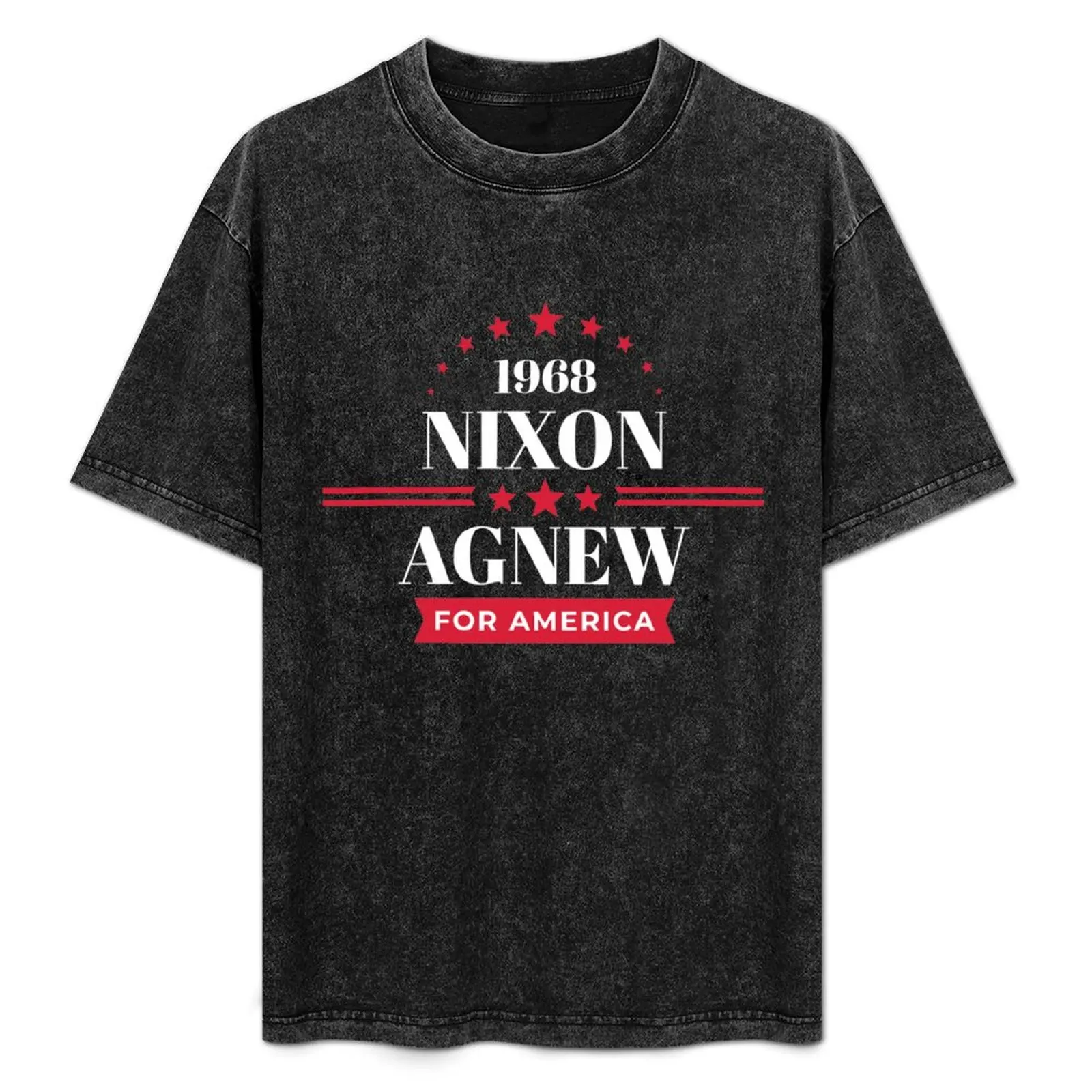 Camiseta Richard Nixon 1968, camiseta de la campaña Nixon Agnew, camiseta de manga corta para festival