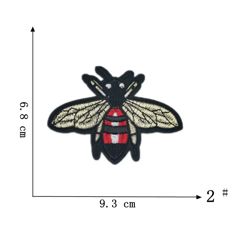 Piccole api Appliques ricamate varie vespe ferro sulle toppe all\'ingrosso per i vestiti dei bambini decorazione fai da te adesivi insetti volanti