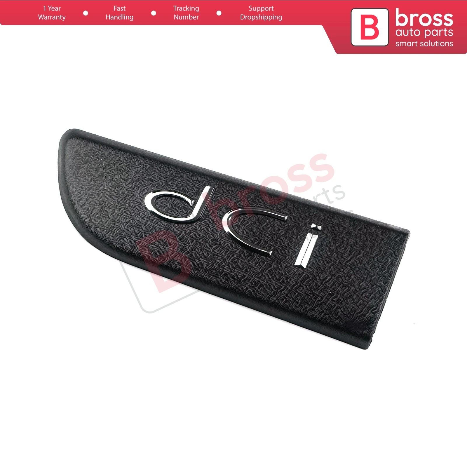 Bross BSP561-1 DCI Badge Emblem Monogram Left Door Moulding Badge For Renault Megane MK2 2002-2008 Renault Scenic MK2 2003-2009