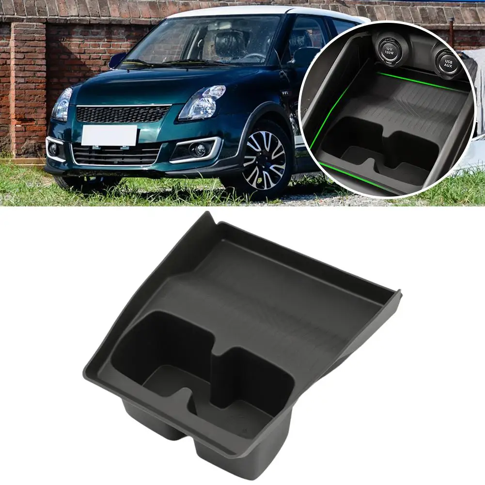 

Car Center Console Storage Box for Suzuki Swift 2018-2024 Cup Holder Tray Organizer Accessories Silica gel Armrest Storage P1R5