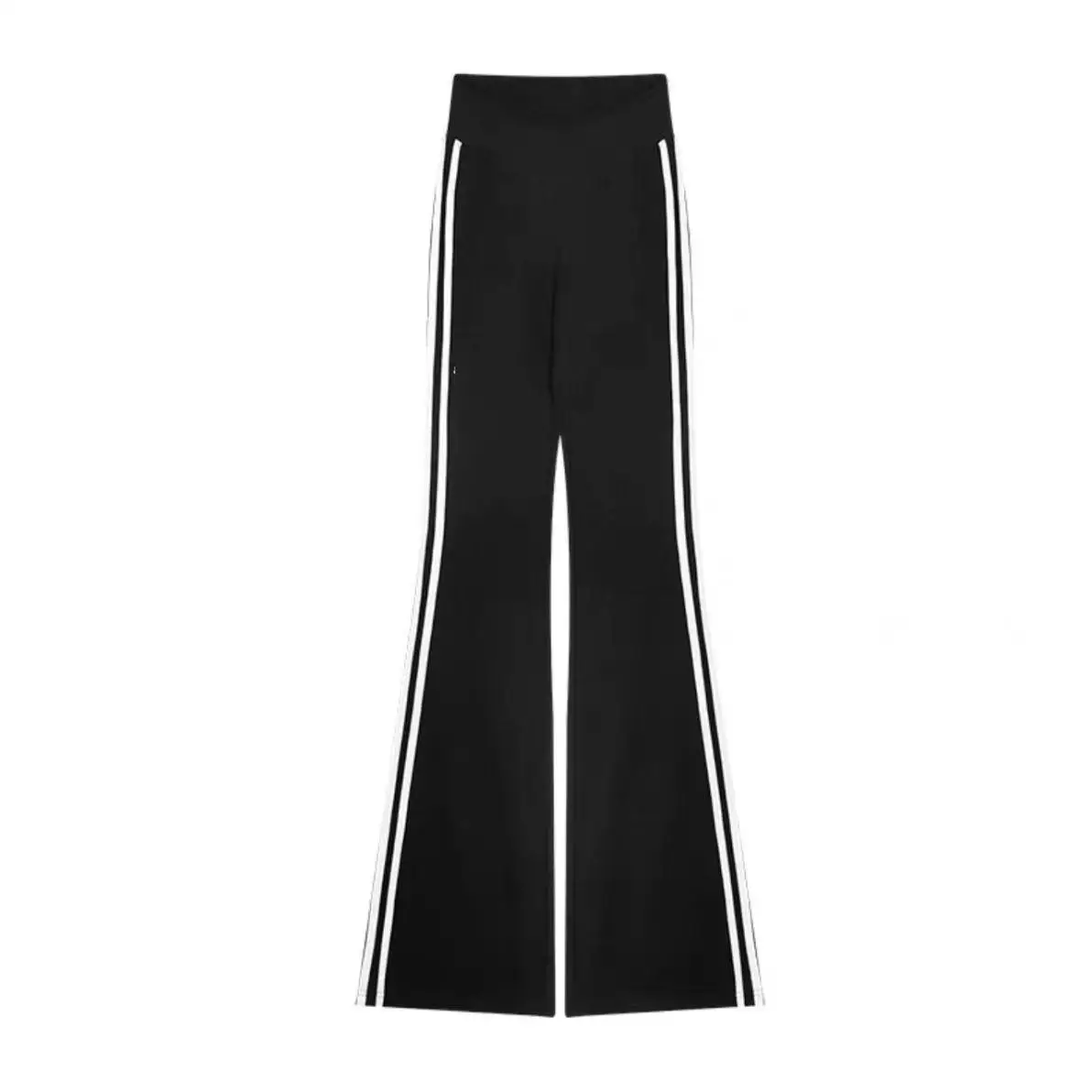 Pantalon de Yoga amincissant pour femmes, décontracté, taille haute, Long, Design printemps été, motif à rayures, drapé, longueur au sol