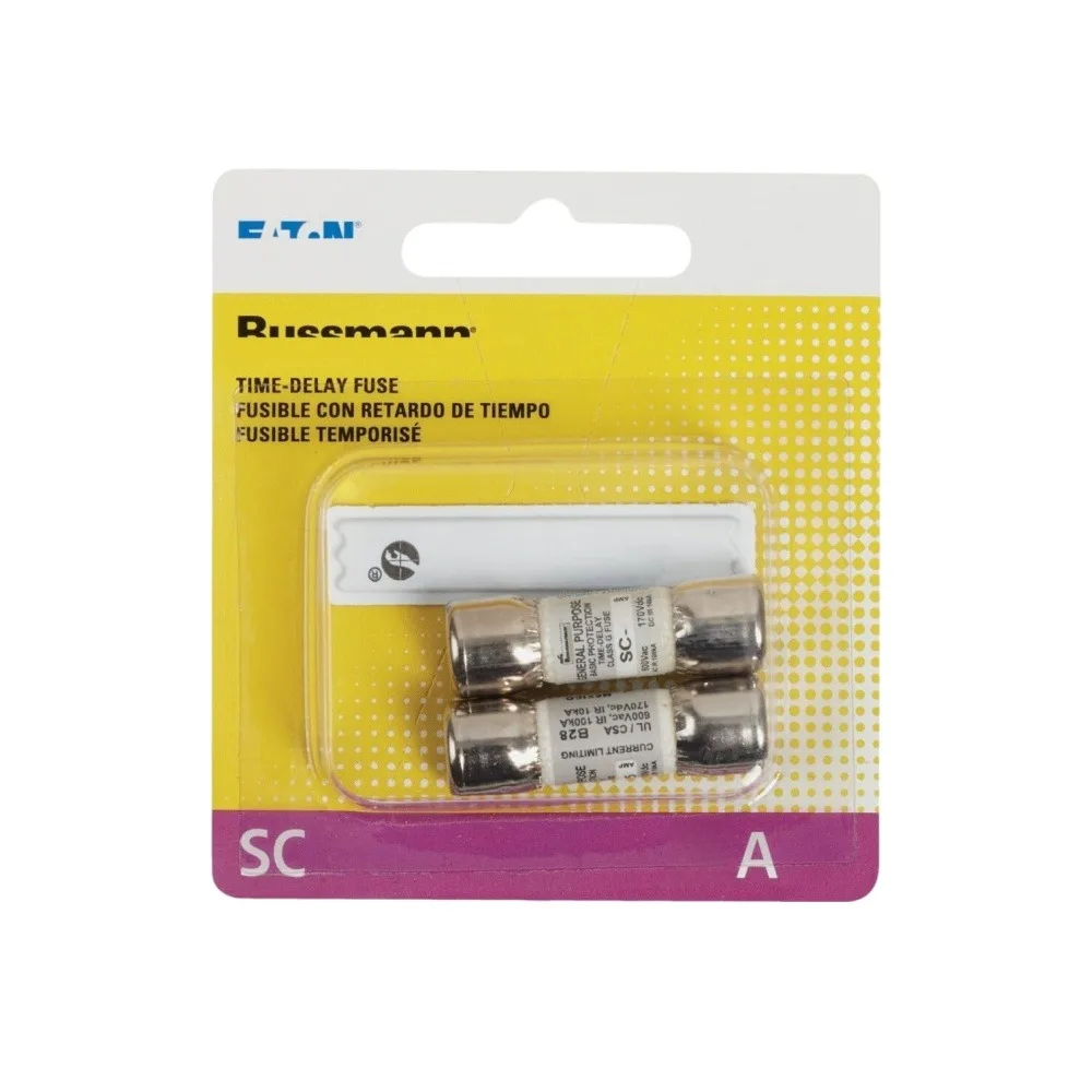 【10-Pack】SC-8 Time Delay Class G Fuse 8A 600VAC Current Limiting Industrial Fuse SC8