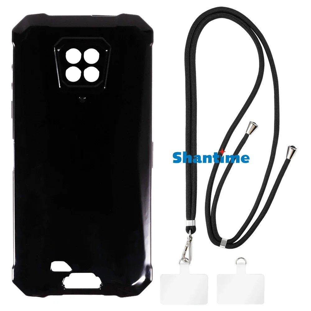 Suitable for Ulefone Armor 8 Case + Ajustable Neck/Crossbody Lanyards and Spacers, Silicone TPU Cover