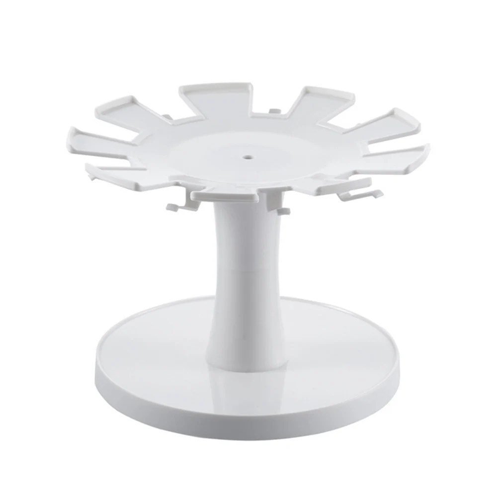 

Plastic Water Cup Hanger Tableware Dryer Draining Rack Hanging Shelf White Plates Kitchenware Rotatable Thickened Design
