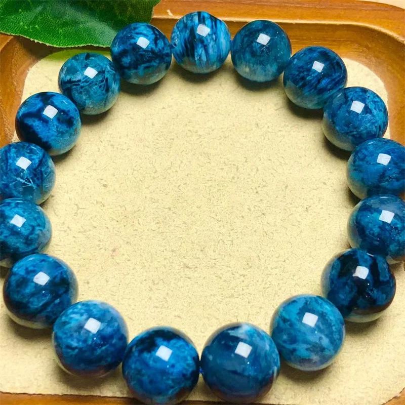 Natural Blue Garden Quartz Bracelet Fashion Healing Personalized For Men Women Gemstone Jewelry Lovers Gift 1pcs 8/9/12MM