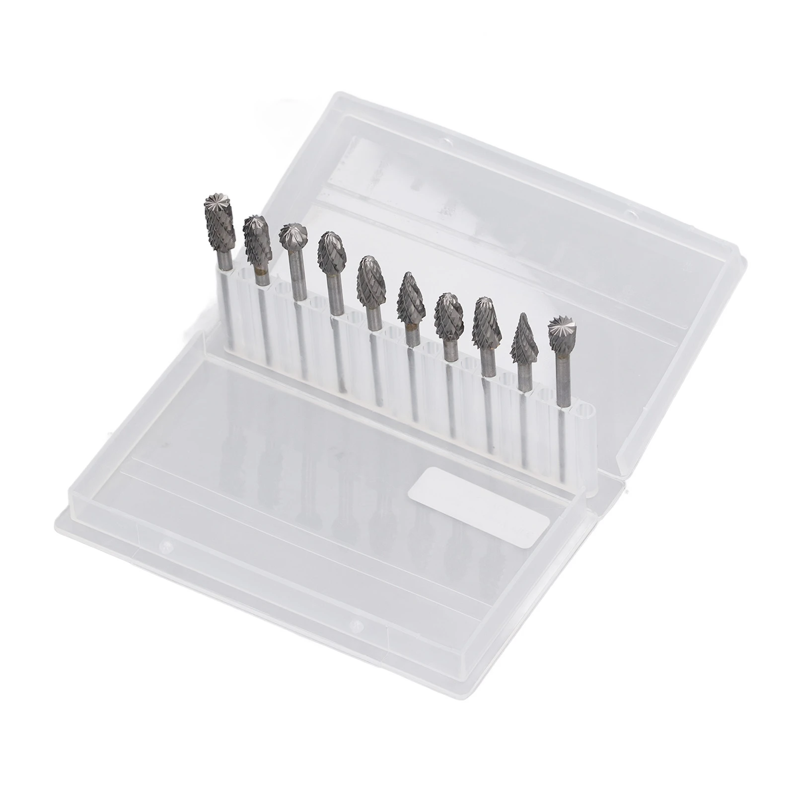 10PCS Grinding Bits Carbide Tungsten Steel Rotary Burr Set Grinder Engraving Tool Double Cut