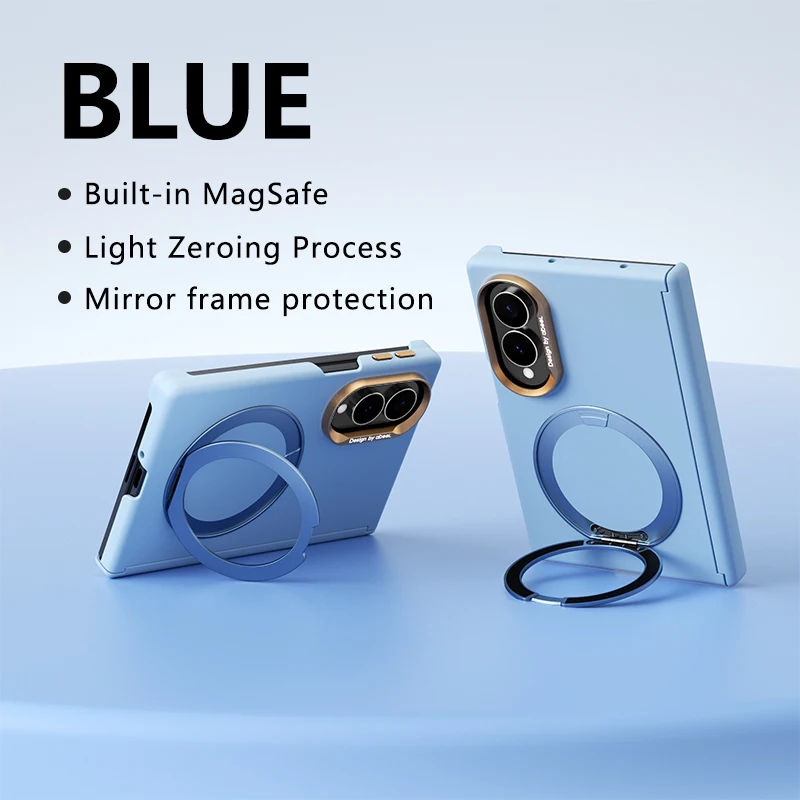 For Samsung Galaxy Z Fold 8 Case Hard Pc Skin With Ring Stand Magnetic Protective Back Cover For Z Fold 8 Ultra Phone Shell