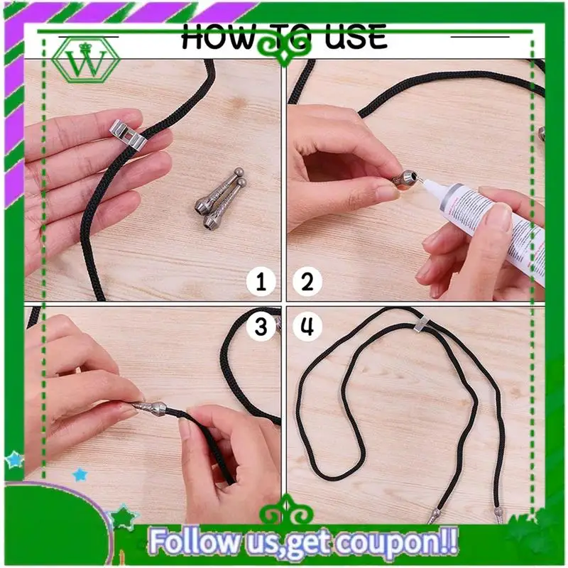 A18P-40Pcs بولو التعادل صنع عدة سلك معدني نهاية قبعات DIY بها بنفسك بولو التعادل صنع عدة مع سلك معدني ينتهي بولو التعادل المنزلق مشبك