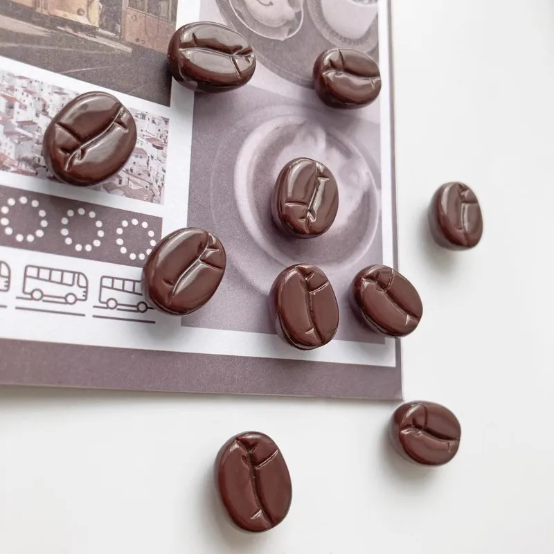 Mini Cute Coffee Bean Fridge Magnets Set Personality Creative Photo Fixed Magnet Imitation Food Stickers Home Office Decoration