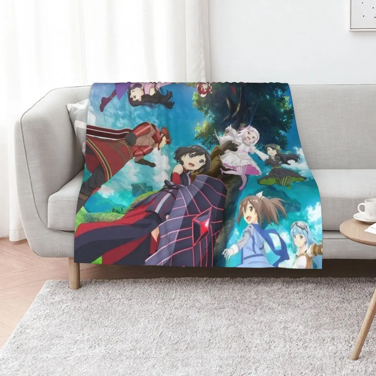 BOFURI: I Don't Want to Get Hurt, so I'll Max Out My Defense 3 Throw Blanket Furrys Travel heavy to sleep Blankets