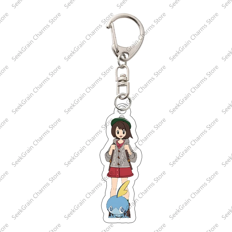 May Lucas Ash Ketchum Pocket Monsters Acrylic Bag Pendant Keychain Anime Cartoon Decoration Periphery Accessories Birthday Gift
