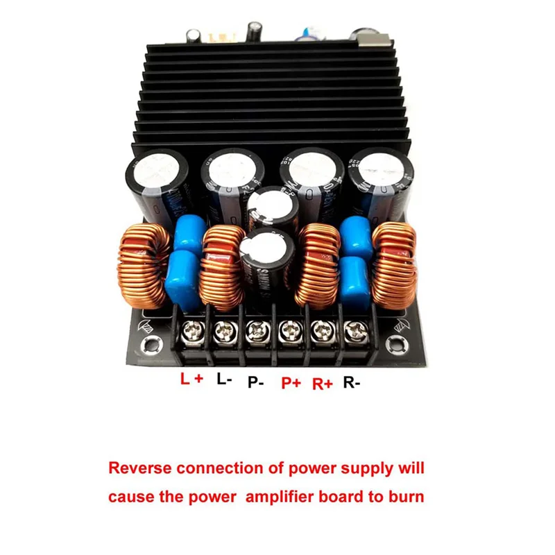 Upgraded TPA3255 2.0 DC19-40V PBTL 600W 315W + 315W Stereo Class D Digital High Power Hifi Amplifier Board-POS