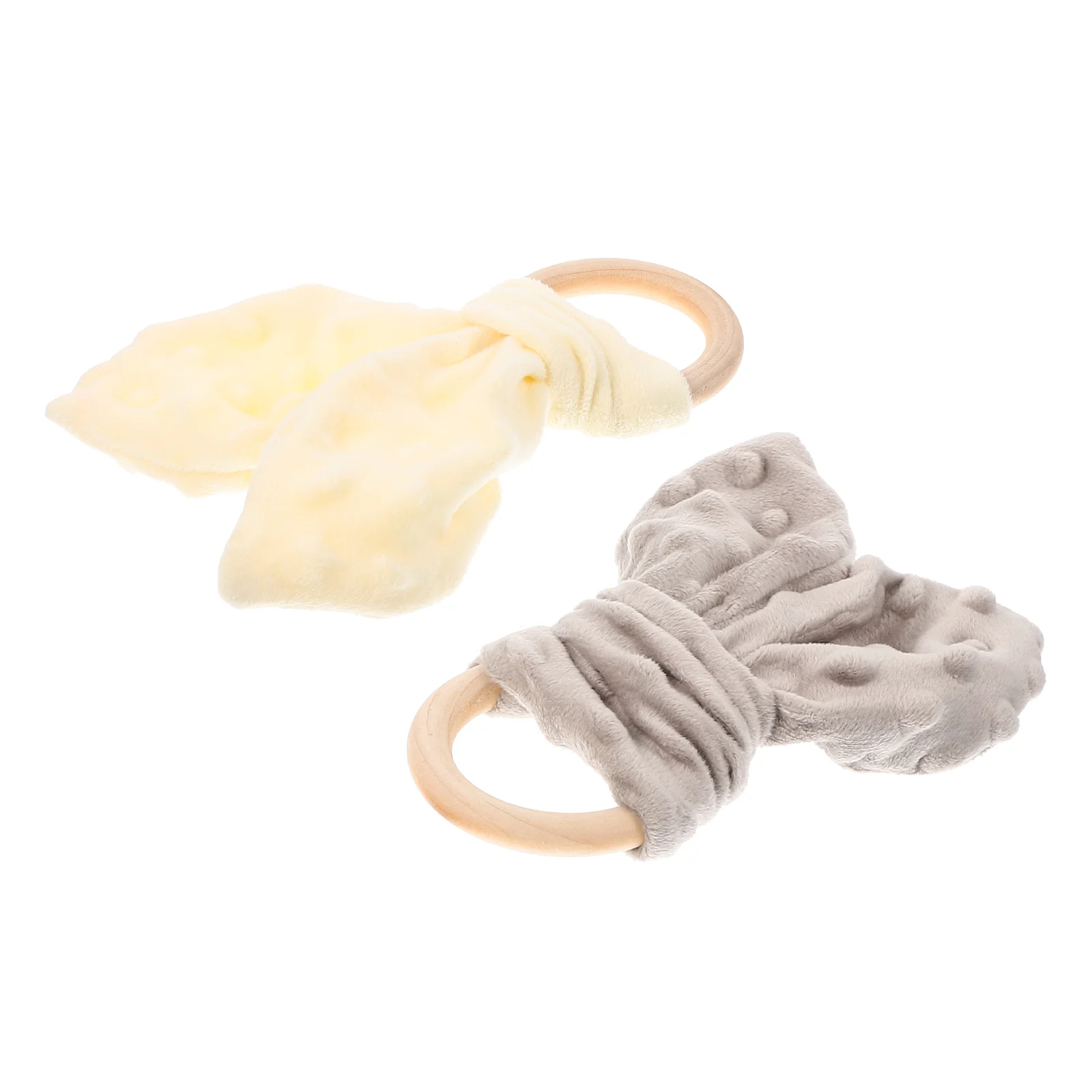 2 Pcs Soothing Towel Security for Newborn Teething Toy Toys Baby Blankets Unisex Pacify Babies
