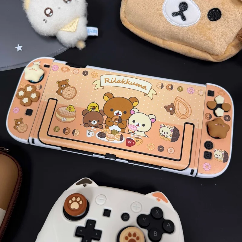 Cute Rilakkuma Switch2 Protective Case Cartoon Bear Custom Switcholed/Ns2 Protective Case Storage Bag Anime Game Peripherals - Image 2