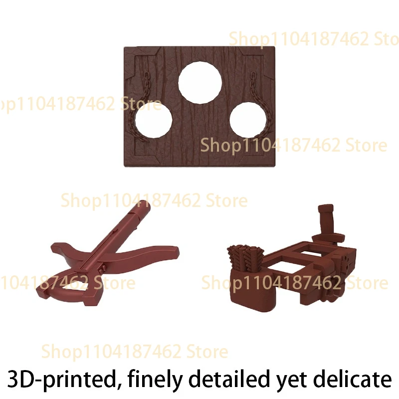 MOC Mittelalterliche Bausteine Priesterhut Umhang Scepter Dekorative Perlen Historische Figur Zubehör Kreative DIY Bausteine Spielzeug Geschenke – Detail 2