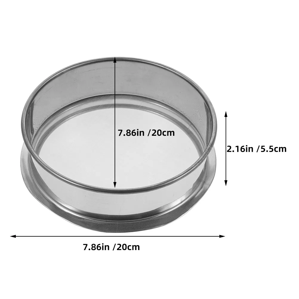 Stainless Steel Round Ceramic Filter Sieve Fine Mesh Screen for Pottery Pigment Soil Sifter Garden Soil Strainer Multi