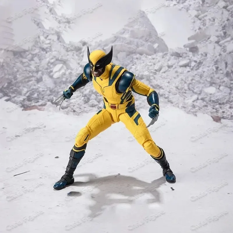 original-box-bandai-shf-in-shock-marvel-deadpool-and-wolverine-set-figure-finished-model-kit-anime-full-action-toy-gift-for-kid