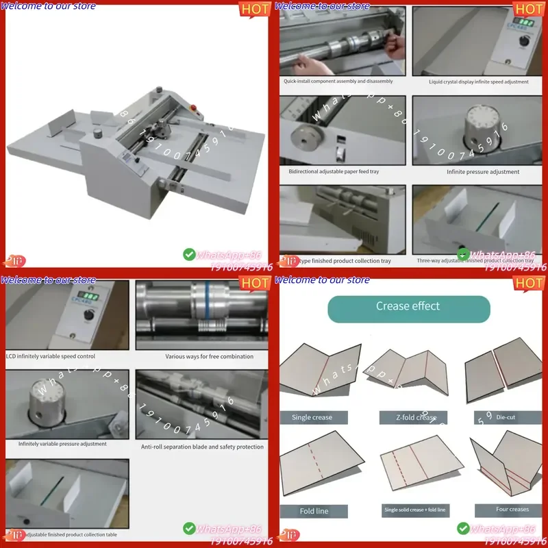 CE Certificate High Quality Electric CPC480A Automatic Feed Multi-Function Paper Processing Machinery Paper Creasing Machine