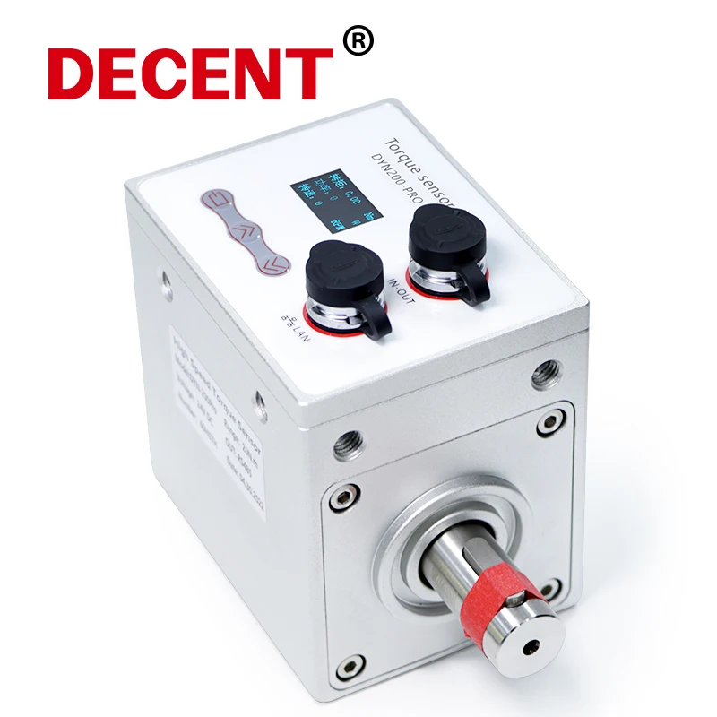 Dynamic Torque Sensor Rotary Transducer Fast Rotate 10000rpm for Motor Speed Power Instrument with Display 0.5/2000N.m Automatic