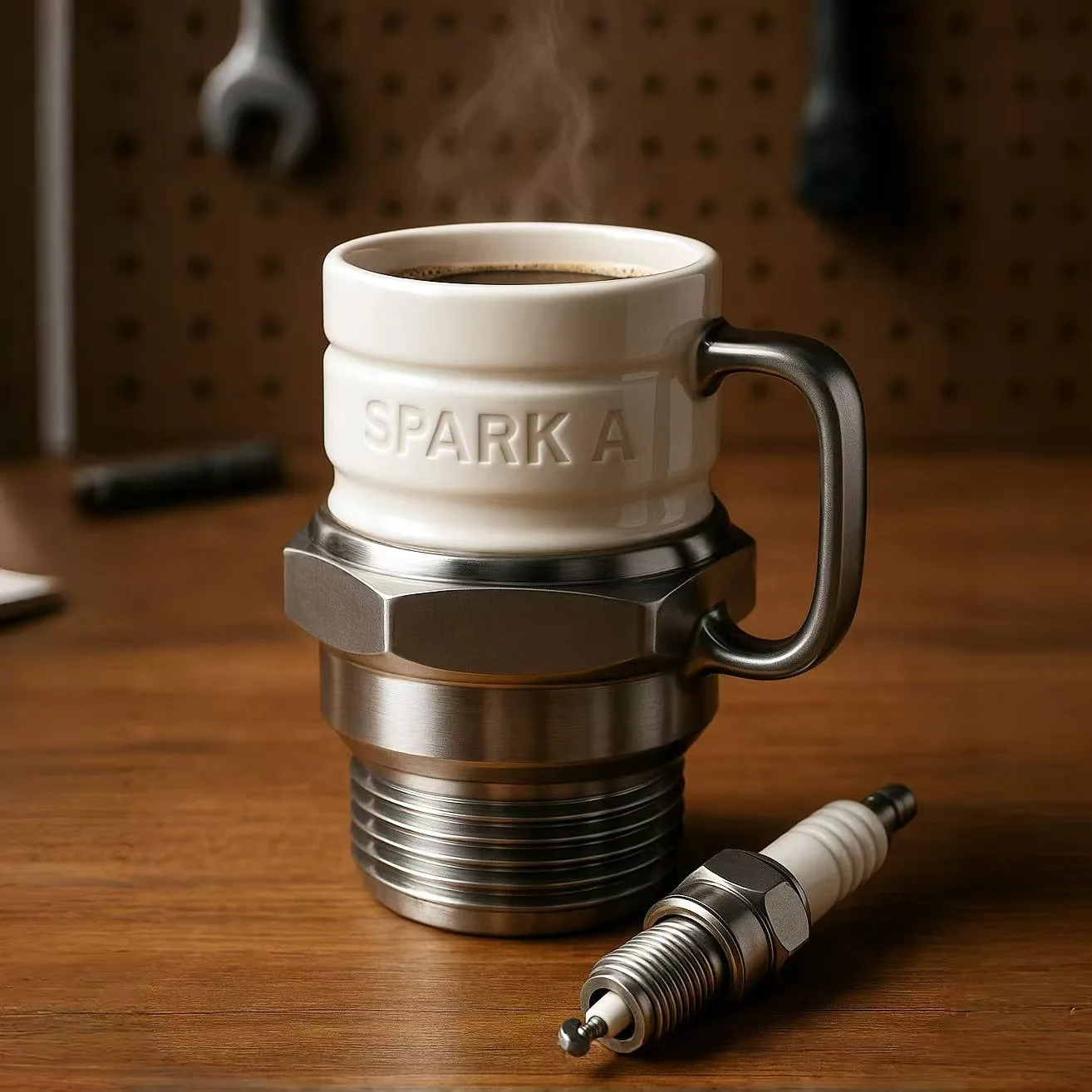 Spark Plug Mug Industrial Coffee Cup For Car Enthusiasts Collectors  Mechanics Home Office Desk Garage Display Birthday Gift - AliExpress 15