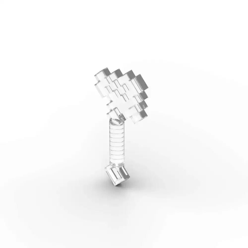 MOC 10PCS Bricks Part 18788 Pixelated Prop Handheld Arms Building Blocks Set Utensil Axe Particle DIY Toy Children Birthday Gift